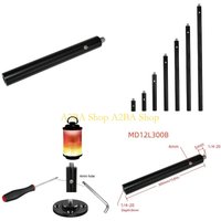 A2BA Lightweight 12mm Diameter Camera Accessory Rod 1/4 Male to Female For Stabilizing On Tripods And Equipment