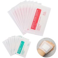 10Pcs 6x7cm 6x10cm Breathable Non-woven Self-adhesive Wound Dressing Band Aid Bandage Large Wound Aid Wound Hemostasis