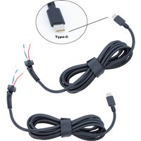 USB Type C Charging Cable DC Jack Plug Power Adapter For Laptop 45w 65w USB-C Connector Cord 20awg 5A repair extend end R23