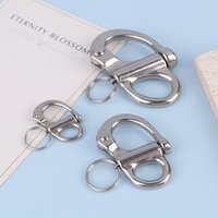 1pcs 316 Stainless Steel Fixed Snap Shackles Bail Snap Shackles With Quick Release Pin
