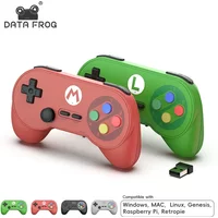 Data Frog PC07 Wireless Retro Game Controller Dual Receiver Gamepad for PC DInput Android TV Arcade Gaming Classic Style