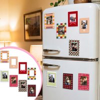 8-Piece Set of Magnetic Frames for The Fridge, Compatible with 2×3-Inch Polaroid Mini Photos, Magnetic Decor for The Fridge