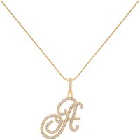 Women’s D Letter Pendant Necklace, CZ Paved Initial Charm with Snake Chain, Elegant Iced Out Bling Jewelry Gift