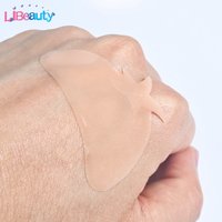 Libeauty New Tomato Shape 1 Pair Eye Pads Stripe Lash Lift Pads Eyelash Extension Super Sticky Under Eye Gel Patch Makeup Tool