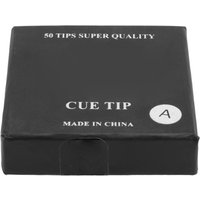 50PCS Billiard Accessories Leather Material Billiard Cue Tips Grade A Replacement Pool Cue Tips Grey Pool Stick Tips Pool Cues