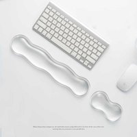 Ergonomic Mouse Pad With Wrist Rest Anti Slip Transparent Base For Office Home Laptop Computer Desk Mat Wrist Mat Computer Pad