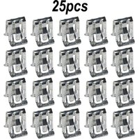 25Pcs Metal Fastener Clips 1/2 X 5/8 Car Retainer Moulding Trim Accessories Dashboard Side Panel Audio Clips