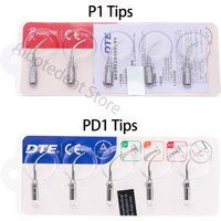 5PCS Woodpecker DTE Dental Ultrasonic Scaler Tips P1 PD1 for SATELEC EMS Handpiece