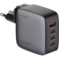 LDNIO 100W Charger Gan Fast Charge Type C USB Charging Station Phone Tablet Laptop Macbook Portable Charger EU UK US Plug Adapte