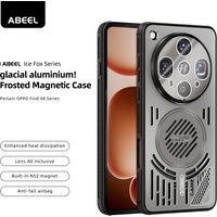ABEEL Alumium Super Heat Dissipation Metal Magnetic Case for OPPO Find X8 Ultra X8 Pro X8S Plus Breathable Cooling Phone Case
