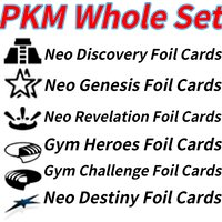 PKM Gym Challenge Gym Heroes Neo DestinyNeo Discovery Neo Genesis Neo Revelation Whole Set DIY Foil Proxy Game Rare PTCG Cards