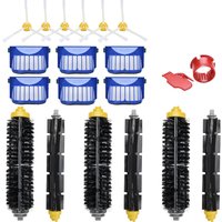 Ersatzteil-Set für iRobot Roomba 600er-Serie 610 620 625 630 650 660: Staubsauger-Bürstenkopf + Aero-Vac-Filter + Seitenbürste
