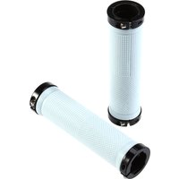 Bike Handlebar Grips Set of One Pair White 3Cm Outer Diameter Lock- for Long Distance Cycling Fatigue Relief