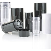 10/20/30 pièces 15ml 30ml 50ml 75ml forme ronde fond remplissage bâton déodorant conteneur noir voyage torsion vers le haut bâton déodorant Tube