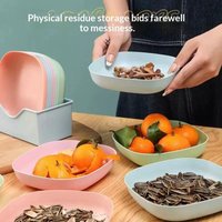 Reusable Fruit and Snack Plates Set 10PCS Washable Multifunction Plates for Event Buffet Dining Restaurant Home Use