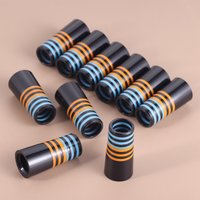 10 Pcs Golf Ferrules 9.1*30*14mm Fit For 0.355 Tip Irons Shaft Blue Orange Ring Golf Sports Ferrules Replacement Parts
