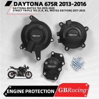 D675R 2013-16 & Street Triple 765 (S,R,RS,MOTO2 Edition) 2017-26, Trident 800 2026, Tiger Sport 800 2025-2026 Engine Cover Set