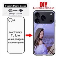 DIY Foto-Handyhülle für iPhone 18Pro 17 Pro Max Air 16 Plus 15Pro 14 13 12 Personalisierte Silikon-Glas-Abdeckung mit Eigenem Bild