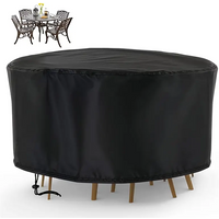 1pc Round Patio Furniture Covers, Waterproof Outdoor Furniture Set Covers For Patio Table Garden Round Table Dining Cover