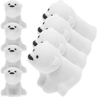 20Pcs Polar Bear Animal Erasers Mini Rubber Pencil Erasers for Kids School Office Stationery Supplies Collection