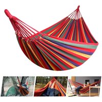 Portable Thick Canvas Camping Hammock for Adult Outdoor Use Easy to Carry and Store Comfortable Hammock for Camping Hiking Trips