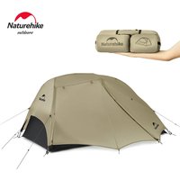 Naturehike Camping Tent Star River UL 2 People Tent 15D Nylon Ultralight Hiking Tent Two Doors Backpacking Travel Tent with Mat
