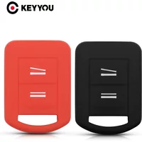 KEYYOU For Opel / Vauxhall Agila Corsa C Combo Meriva Tigra Silicone Remote Key Case Fob Shell Cover Skin Jacket Sleeve