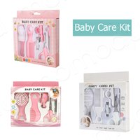 6pcs Baby Care Set Hair Comb Grooming Brush Set Nail Trimmer Scissors Clipper Hygiene Kit Healthcare Tools Sets for Toddler Gift