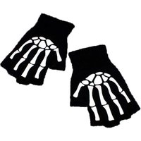AliExpress Men and Women of The New Personality Skeleton Ghost Fingers Gloves Warm Autumn and Winter Wool