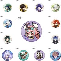 58mm Game Genshin Impact Teyvat Natlan Chibi Ifa Varesa Iansan Cosplay COSTUME Badge Pin SPTE Tinplate Brooch Prop Xmas Gilf