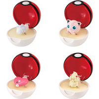 New Bandai Pokemon Ringcolle Pokeball Ring Vol 3 Alcremie Jigglypuff Collectible Figure Decorative Ornament Desktop Display Toy