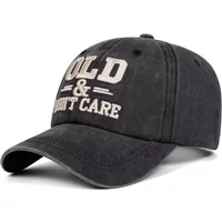 Unisex OLD & DON'T CARE Letter Embroidery Baseball Caps Spring Autumn Outdoor Adjustable Casual Hats Sunscreen Hat Sports Cap