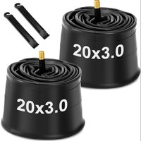 AliExpress Innova 2 Pack Fat Bike Tire Inner Tube 20x3.0 Premium Butyl Rubber Electric Bicycle Tubes for Snowbike AV 32mm Schrader Valve
