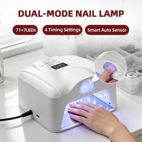 2 IN 1 LED Nail Lamp Smart Auto Sensor Gel Nail Dryer Dual Use Manicure Pedicure Fast Curing Light with Magnetic Base image 4