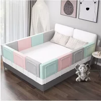 Baby Bed Fence Soft Anti-collision Children's Bedside Guardrail Newborn Anti Fall Bed Guard Universal Kids Bed Safe Protection