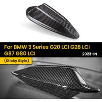 Real Dry Carbon Fiber Antenna Trim Sticky for BMW 3 Series G20 LCI G28 LCI G87 G80 LCI 2023-IN Sticky Style 1Pcs/Piece