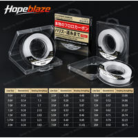 Hopeblaze Fluorocarbon Fishing Leader Line 50M High Abrasion Low Stretch Carbon Line For Lure Saltwater Freshwater Angling