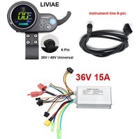 AliExpress NONE LIVIAE 36V 15A 48V 20A LCD Color Screen Instrument Intelligent Brushless Hall Controller for Electric Scooter Bicycle Parts