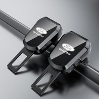 1/2pcs Car Metal Seat Belt Extender Safetybelt Buckle Clip Plug For Ford Fiesta C-Max Focus Kuga Ranger Raptor KA Fusion ST Edge