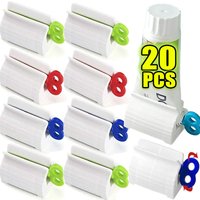 1-20pcs Rolling Toothpaste Squeezer Lazy Man Shampoo Manual Toothpaste Clip Manual Toothpaste Versatile Facial Cleanser Squeezer