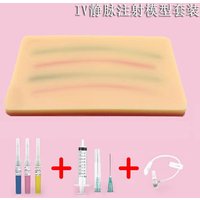 Silicone Intravenous Injection Practice Pad, Subcutaneous Injection with Vascular Training Model, Wound Suture Set