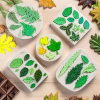 Simulation Leaf Mold Silicone Food Grade Leaf Veins Clear Multi-style DIY Baking Decoration Accessories Cake Decorating Tools