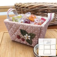 YOMDID 1pc Mini Strawberry Basket Template DIY Storage Basket Sewing Pattern for Sewing and Crafts Made of PET Material Reusable