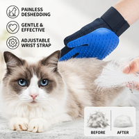 Pet Hair Remover Gloves For Cat Dog Grooming Deshedding Brush Effective Silicone Massage Bath Combs Floating Hair Cleaner Tool