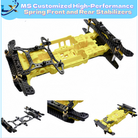 Lu Xinyuan 4WD 1SET Self-made Spring MS Internal Suspension Chassis Special Kit Installed Tamiya Mini 4WD Carbon Fiber Kit MS
