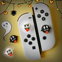 Silicone ghost Thumb Stick Grips For Nintendo Switch OLED Thumb Grip Caps Switch Lite Joystick cover Caps protective cover