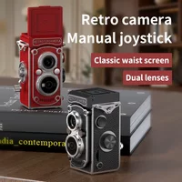 Retro HD Mini Camera Dual Lens Infrared Night Vision Manual Joystick Portable Nostalgic Camera