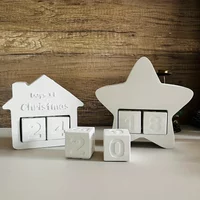 Christmas Countdown Calendar Ornament Mold Date Dice Silicone Mold Creative Plaster Home Decor