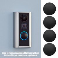 Doorbell Button Replacement Door Bell Buttons Video Doorbell Repair Set Silicone And Metal Door Cover Substitute Ring
