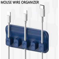 Silicone Magnetic Cable Organizer USB Charging Line Holder Car Mounted Magnetic Cable Desktop Clips For USB Mouse Wire Organizer